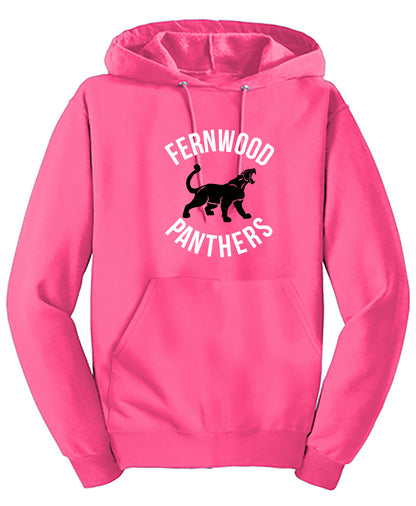 Neon Pink Adult NuBlend® Pullover Hooded Sweatshirt