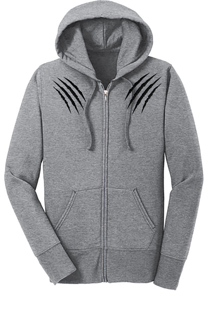 Althletic Heather Women's Core Fleece Full-Zip Hooded Sweatshirt