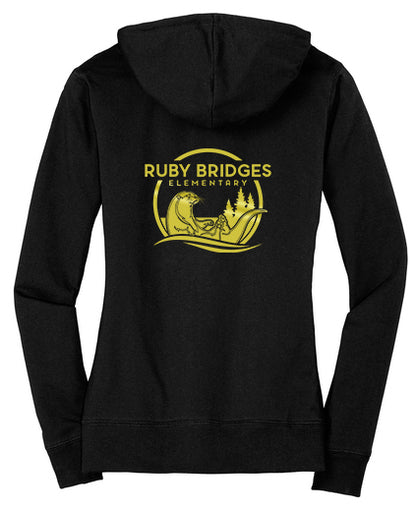 Ruby Bridges Elementary Limited Edition Women's Fitted Jersey Full-Zip Hoodie