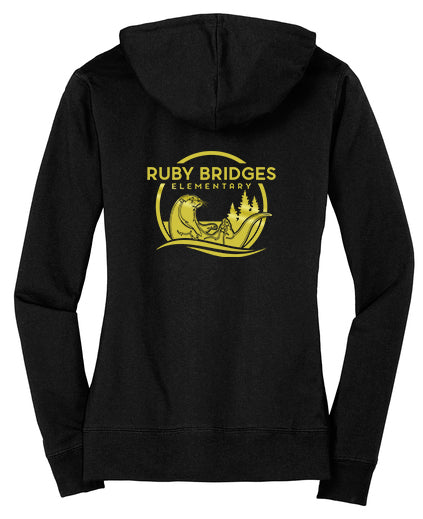 Ruby Bridges Elementary Limited Edition Women's Fitted Jersey Full-Zip Hoodie