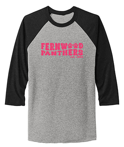 Unisex Tri-Blend 3/4-Sleeve Raglan Tee