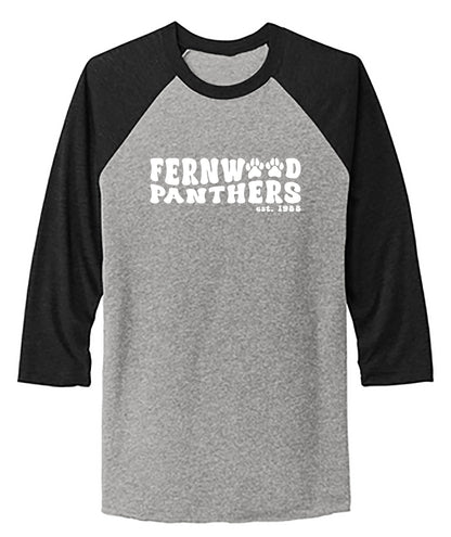 Unisex Tri-Blend 3/4-Sleeve Raglan Tee