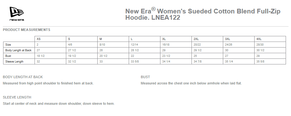 New Era® Women's Sueded Cotton Blend Full-Zip Hoodie