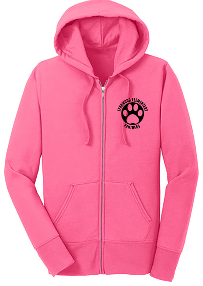 Fernwood Women's Fleece Full-Zip Hooded Sweatshirt