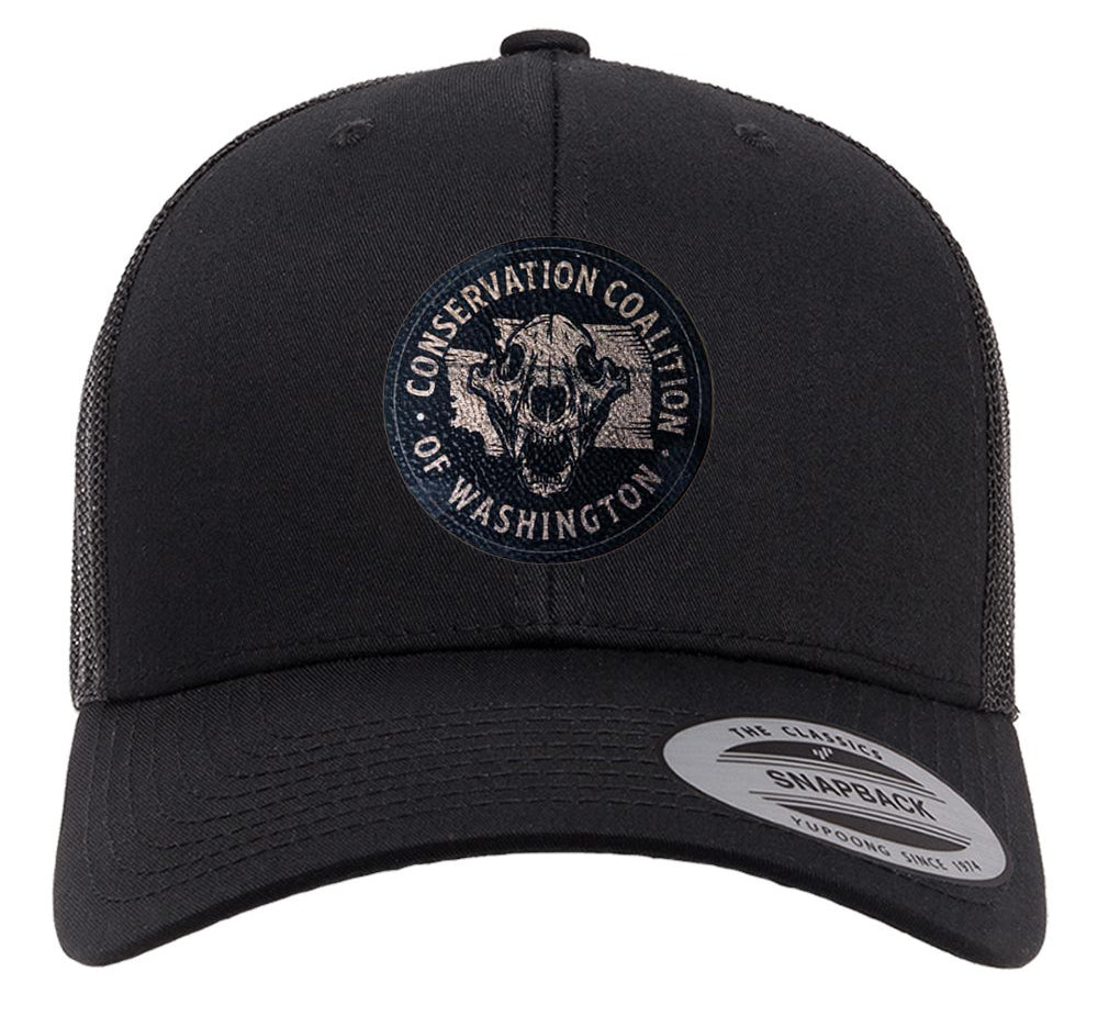 Black Curved Bill Trucker Hat – Conservation Coalition of Washington State