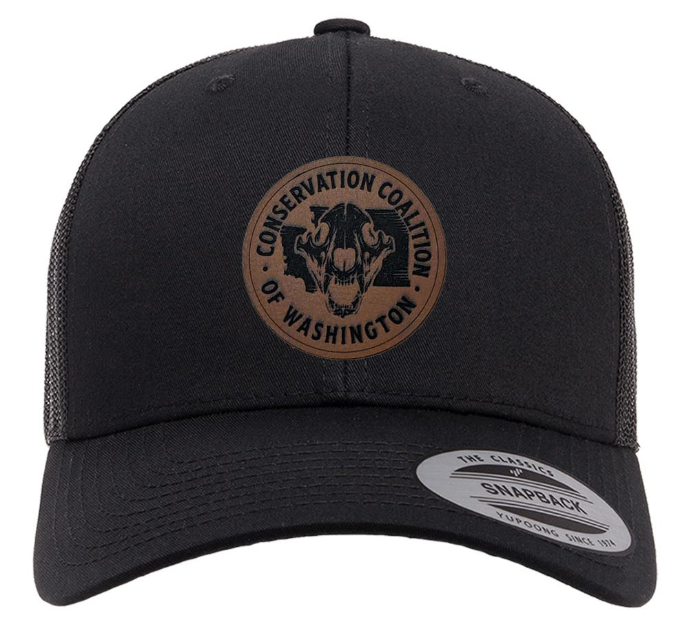 Black Curved Bill Trucker Hat – Conservation Coalition of Washington State