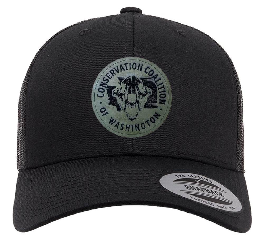 Black Curved Bill Trucker Hat – Conservation Coalition of Washington State