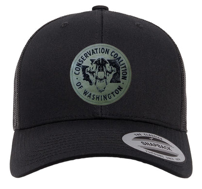 Black Curved Bill Trucker Hat – Conservation Coalition of Washington State