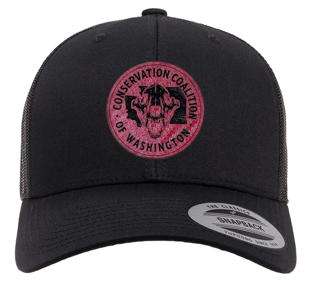 Black Curved Bill Trucker Hat – Conservation Coalition of Washington State