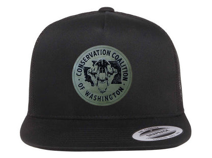 Conservation Coalition of Washington State – Black Flat Bill Hat