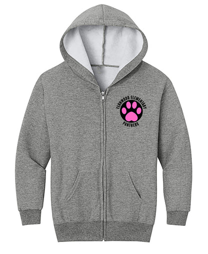 Fernwood Youth NuBlend® Full-Zip Hooded Sweatshirt