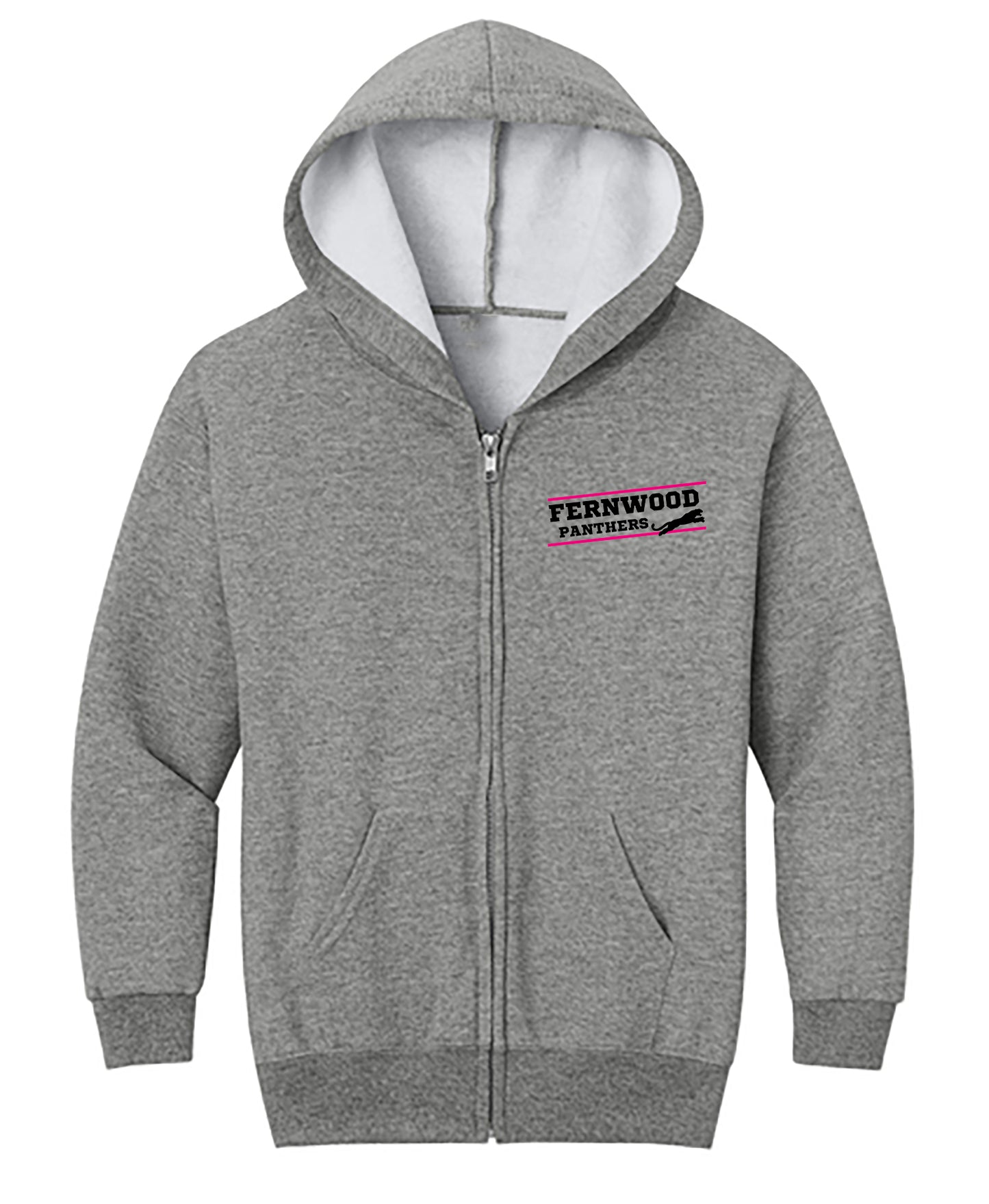 Fernwood Youth NuBlend® Full-Zip Hooded Sweatshirt