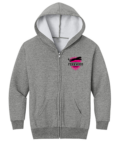 Fernwood Youth NuBlend® Full-Zip Hooded Sweatshirt
