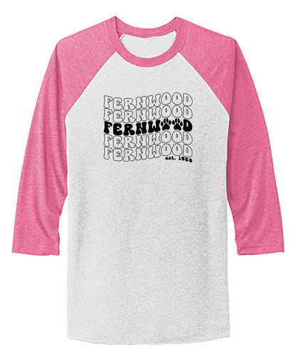 Unisex Tri-Blend 3/4-Sleeve Raglan Tee