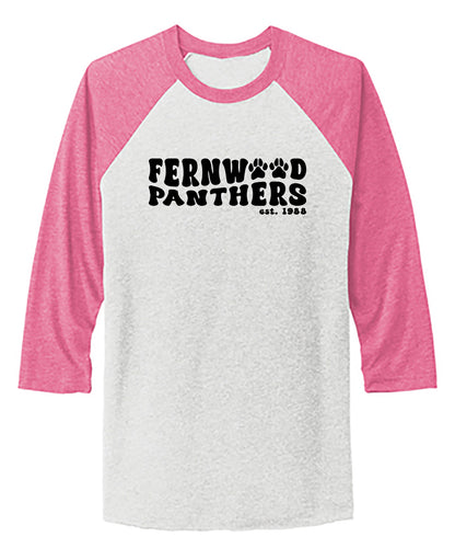 Unisex Tri-Blend 3/4-Sleeve Raglan Tee